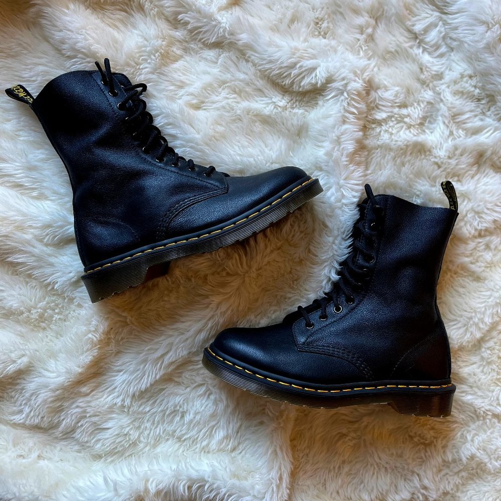 NEW Dr. Martens 1490 Virginia Leather Mid-Calf Boots